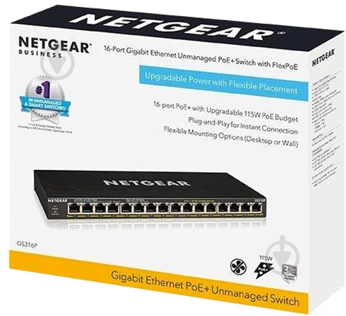 Коммутатор NETGEAR GS316P-100EUS - фото 5 Коммутатор NETGEAR GS316P-100EUS - фото 5