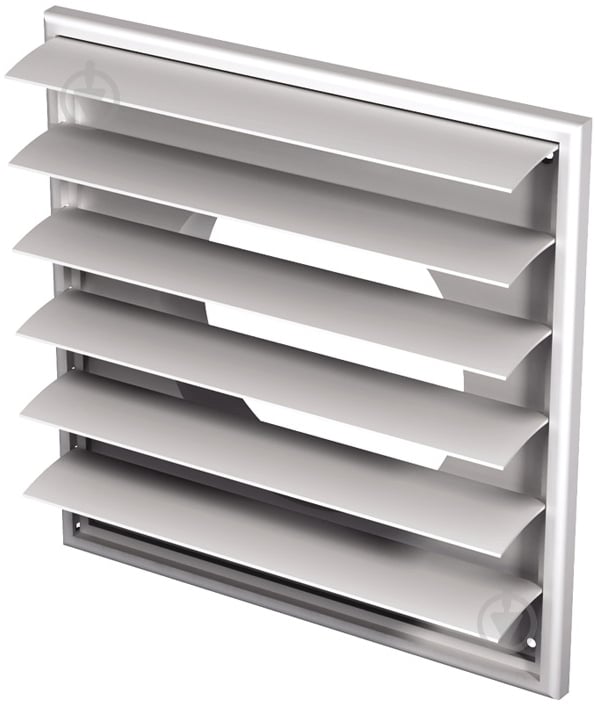 Решетка Вентс МВ 250/150 ВЖ с фланцем пластик белый - фото 1 Решетка Вентс МВ 250/150 ВЖ с фланцем пластик белый - фото 1