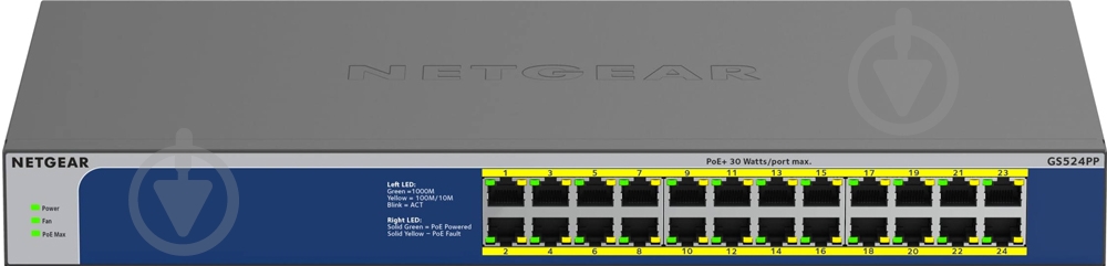 Коммутатор NETGEAR GS524PP (GS524PP-100EUS) - фото 1 Коммутатор NETGEAR GS524PP (GS524PP-100EUS) - фото 1