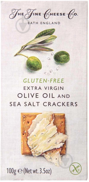 Крекер The Fine Cheese Co з оливковою олією без глютену 100 г - фото 1 Крекер The Fine Cheese Co з оливковою олією без глютену 100 г - фото 1