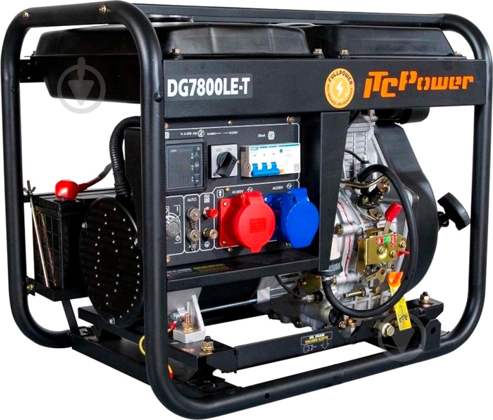 Генератор дизельный ITC Power DG7800LET 5,4 кВт / 5,7 кВт 230 В 34400 - фото 2