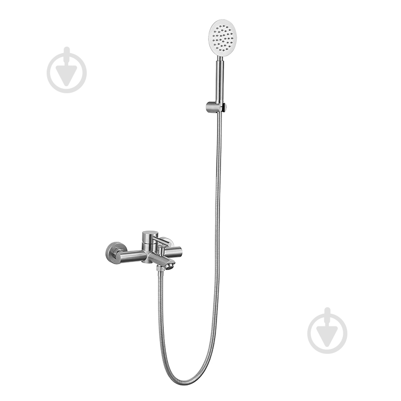 Змішувач для ванни/душу VIDAN Alvaro AISI-304 душова лійка та шланг у комплекті (IN-H7008) - фото 1