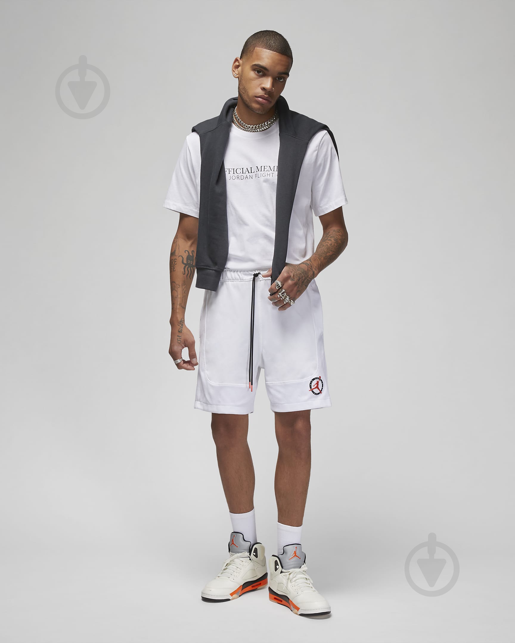 Футболка Nike M J FLT MVP SIG SS CREW DX9563-101 р.S белый - фото 3 Футболка Nike M J FLT MVP SIG SS CREW DX9563-101 р.S белый - фото 3