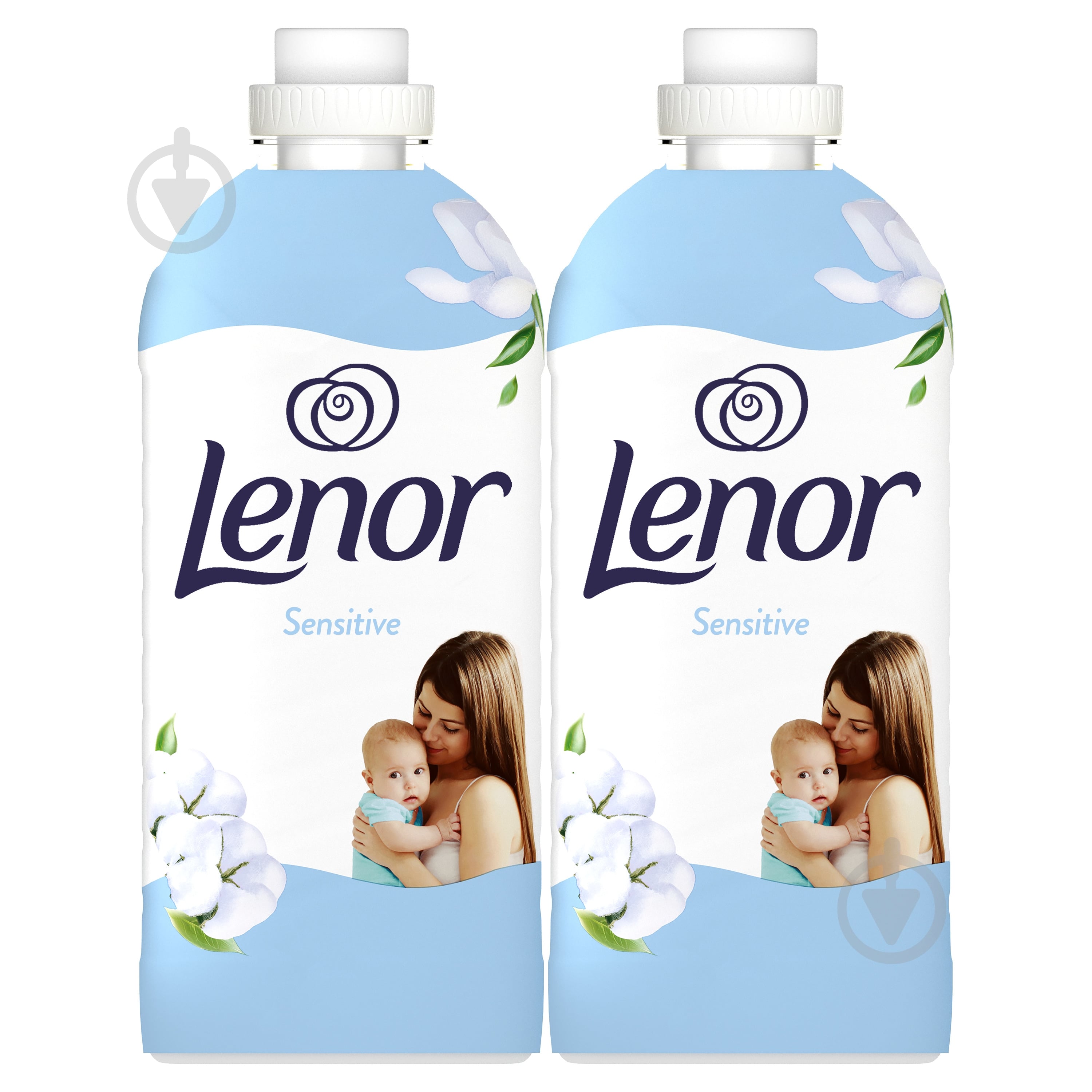 Кондиціонер для білизни Lenor Sensitive 2 х 1,239 л - фото 1