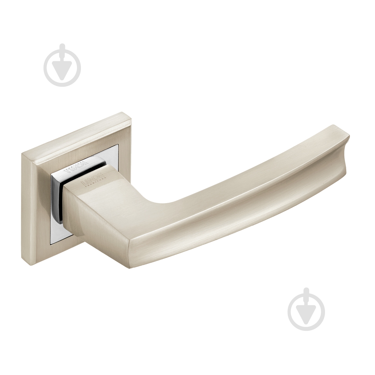 Ручка на розетке Linde А-1355 матовый никель/хром - фото 1