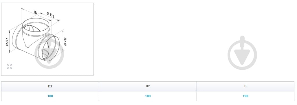 Тройник Вентс ТМ 100 - фото 2