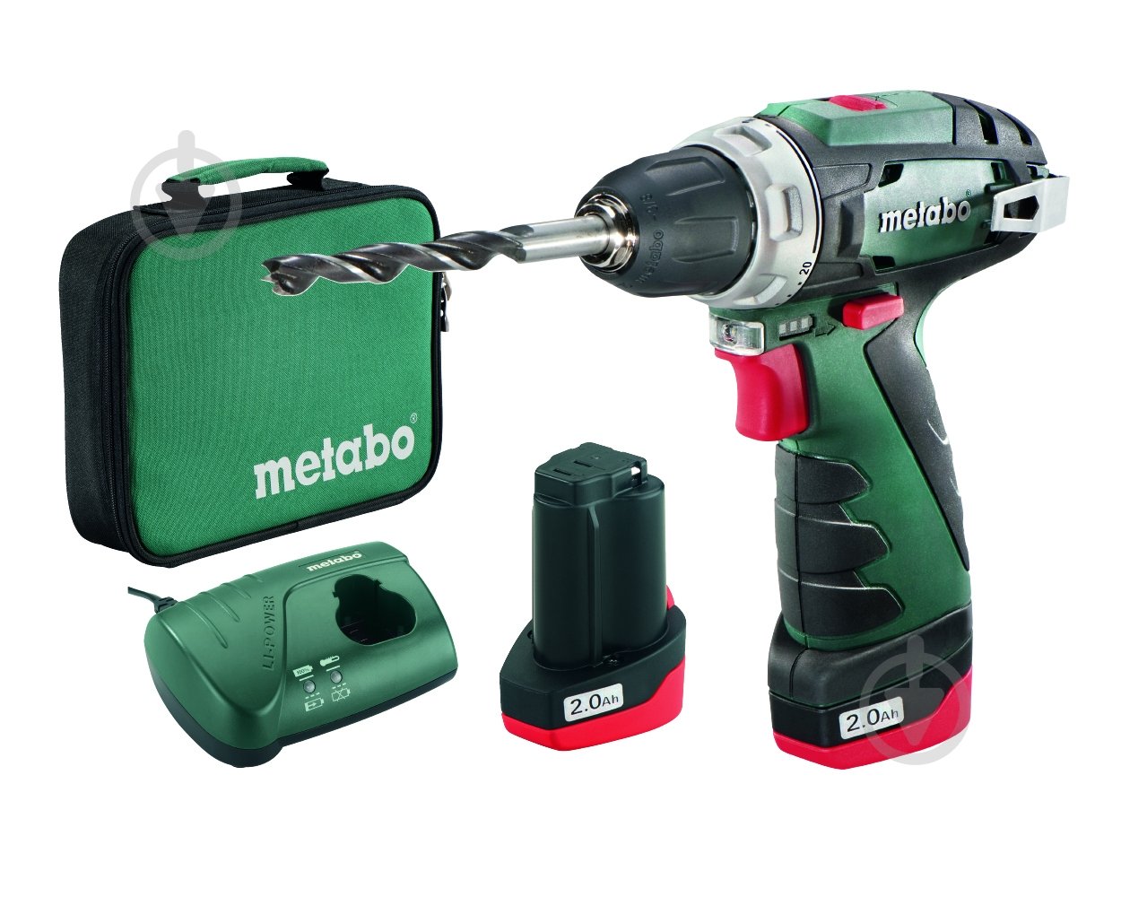 Шуруповерт аккумуляторный Metabo PowerMaxx BS Basic 600079550 - фото 1