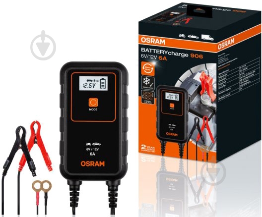 Зарядное устройство Osram для акумулятора 3 А 110 А/год (OEBCS906) - фото 2