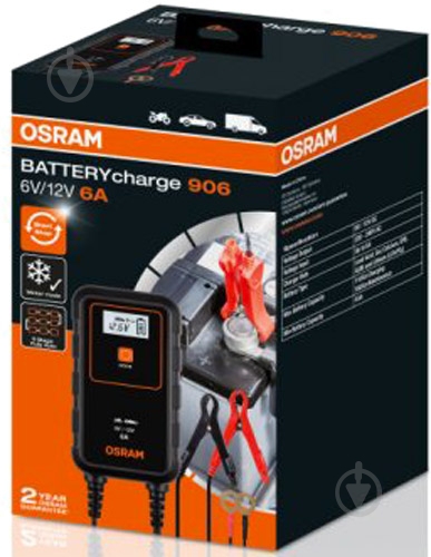 Зарядное устройство Osram для акумулятора 3 А 110 А/год (OEBCS906) - фото 6