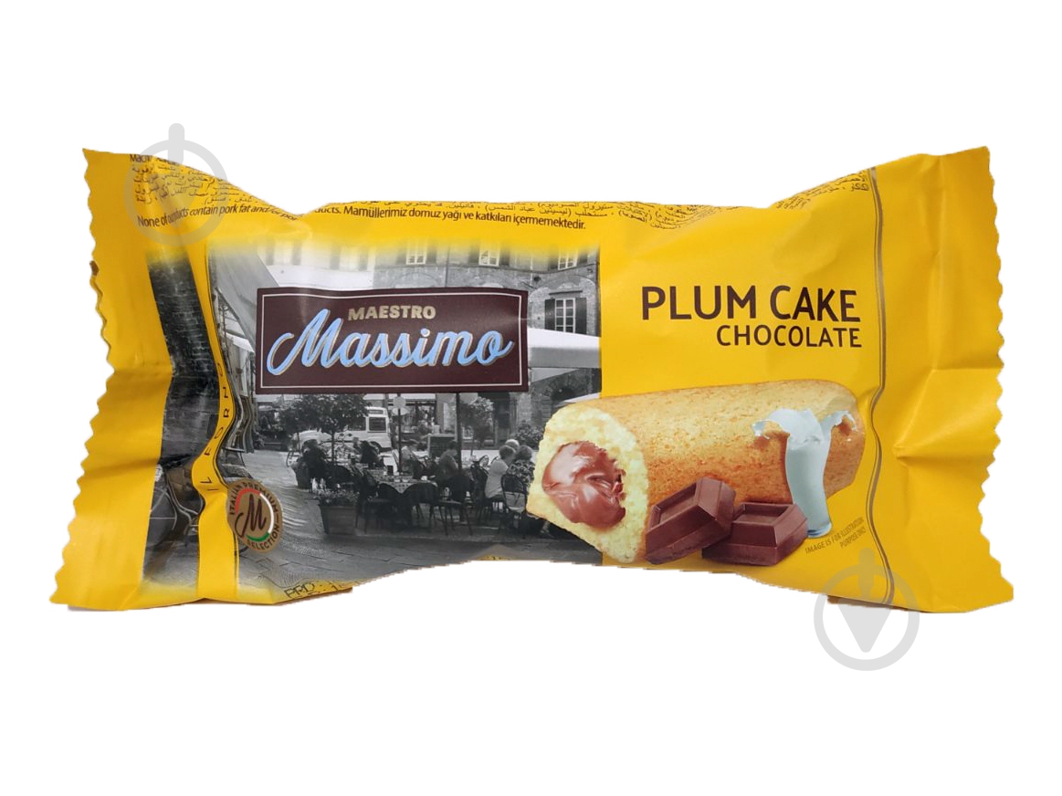 Бисквит Maestro Massimo Plum Cake Chocolate 24/45г - фото 1
