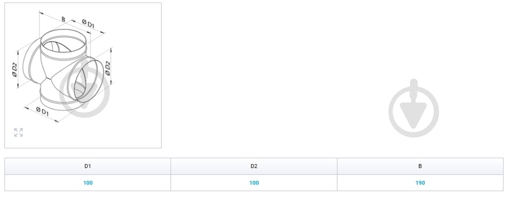 Крестовина Вентс КМ 100 - фото 2