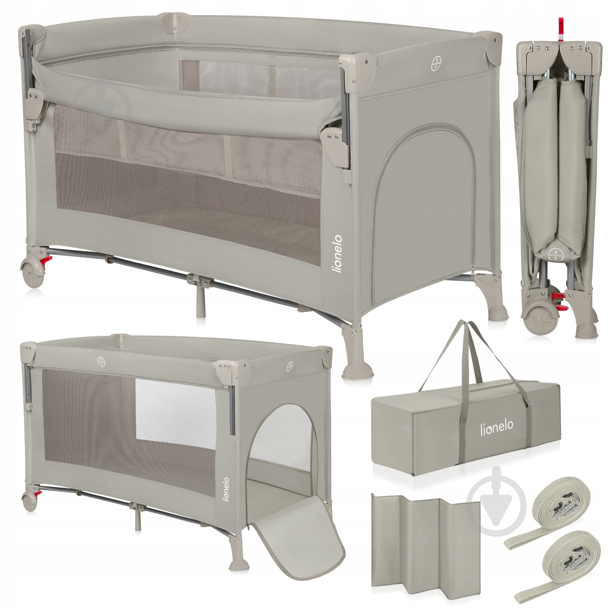 Манеж-ліжко Lionelo LO-ELLEN BEIGE SAND - фото 1