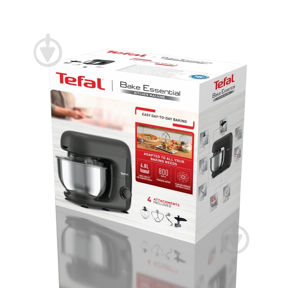 ВИТРИНА! Кухонная машина Tefal BAKE ESSENTIAL QB161H38 - фото 18 ВИТРИНА! Кухонная машина Tefal BAKE ESSENTIAL QB161H38 - фото 18