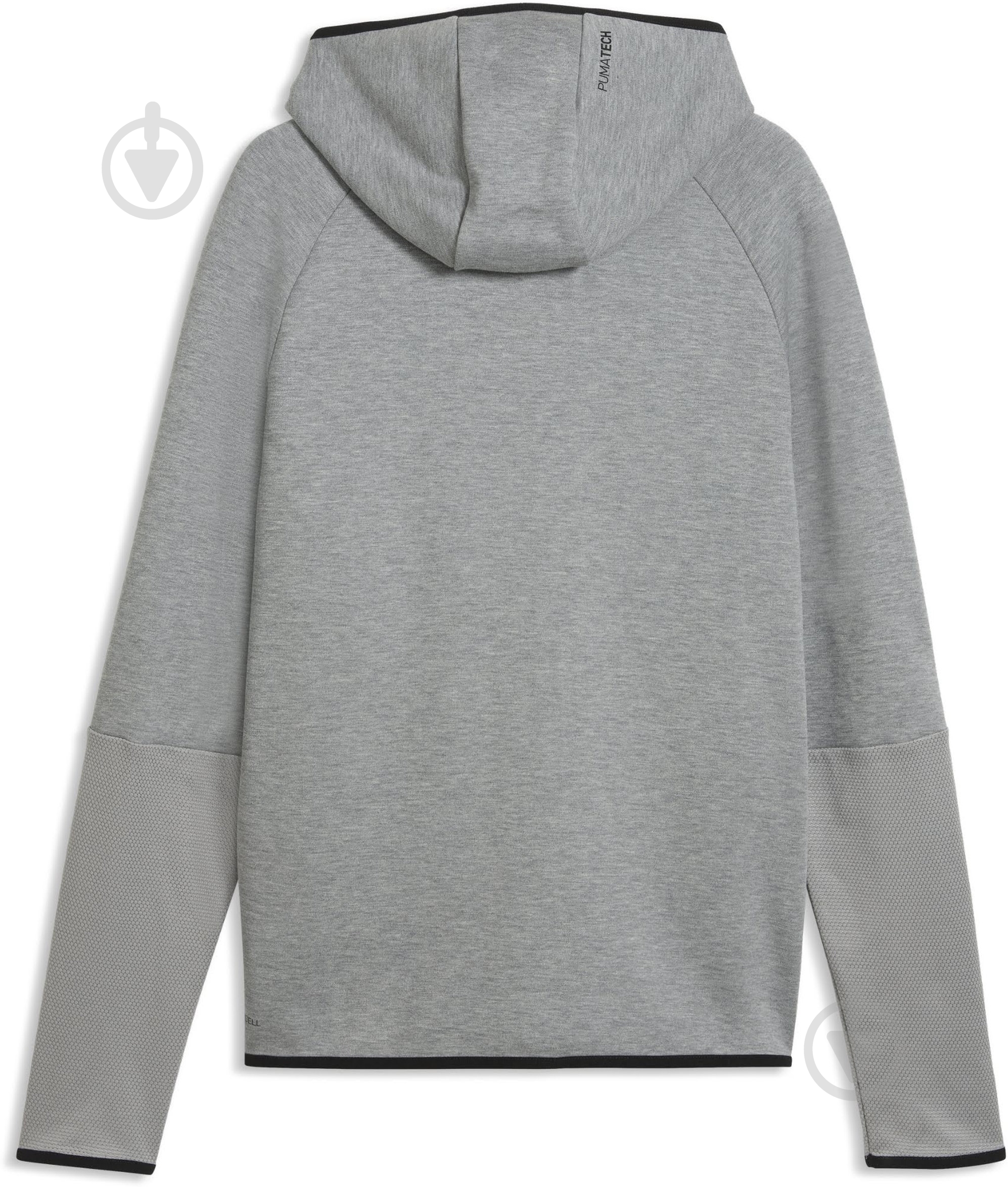 Джемпер Puma PUMATECH Slim Elevated Full-Zip Hoodie DK 69395103 р.L серый - фото 5