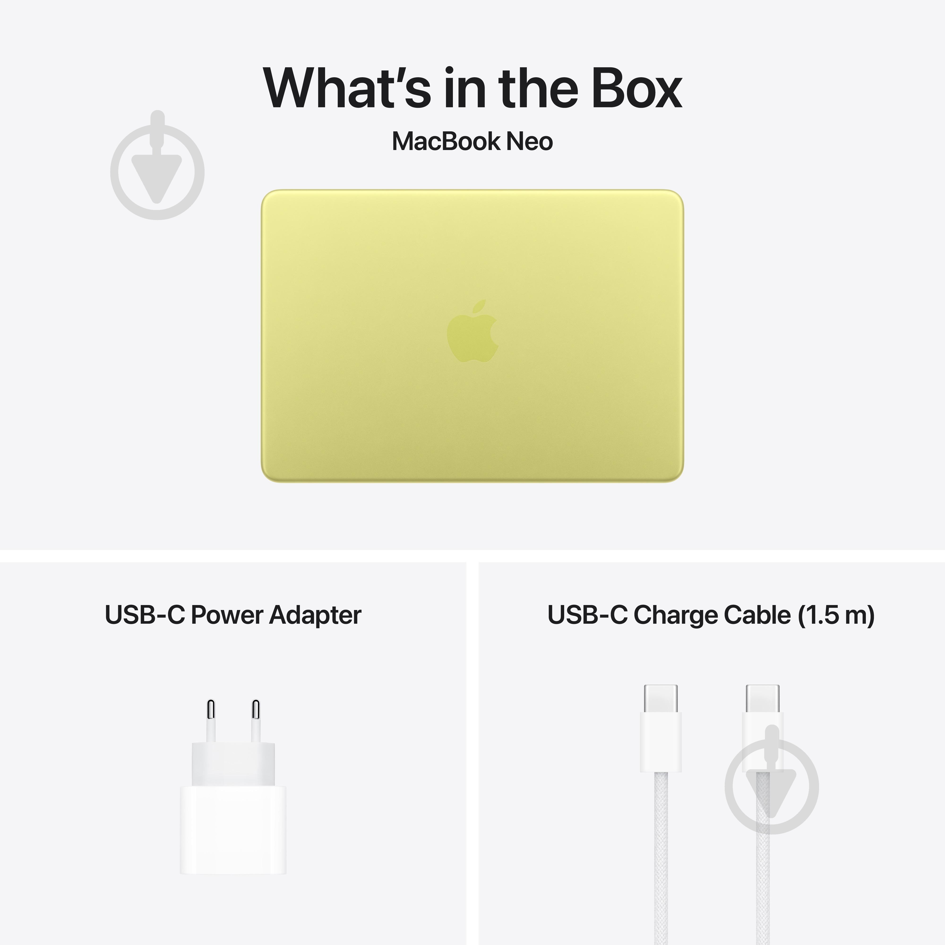 Ноутбук Apple MacBook Neo 2026 8GB/256GB 13" (MHFD4UA/A) citrus - фото 10
