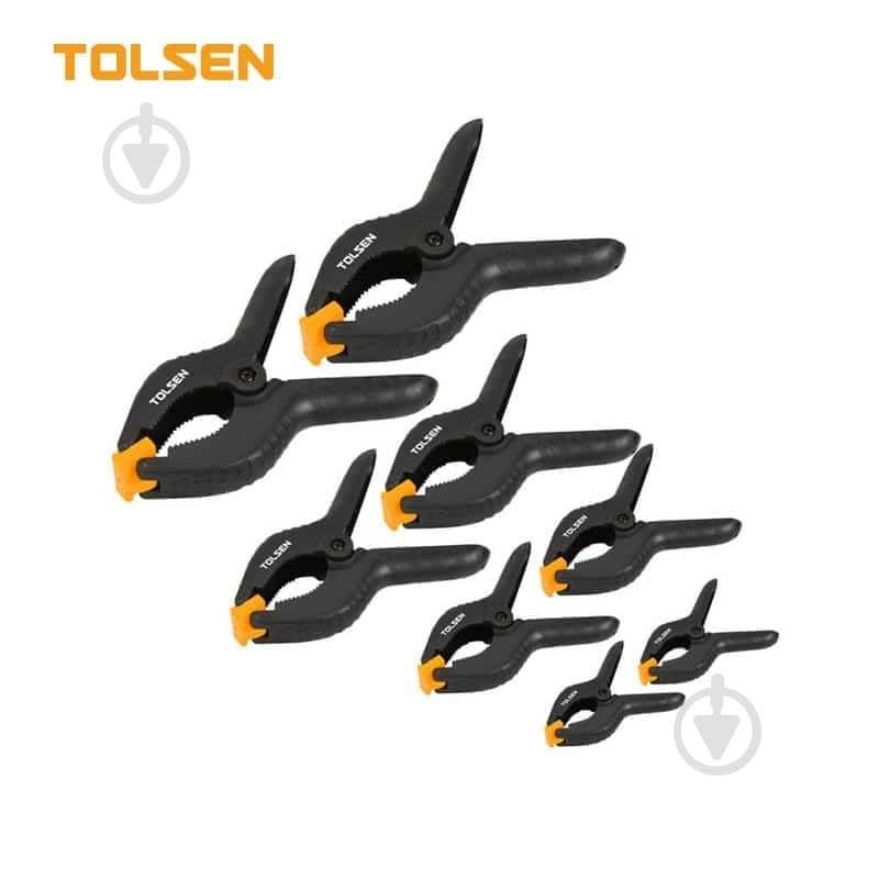 Набір струбцин Tolsen пружинних 14 шт. 10196 - фото 2 Набір струбцин Tolsen пружинних 14 шт. 10196 - фото 2