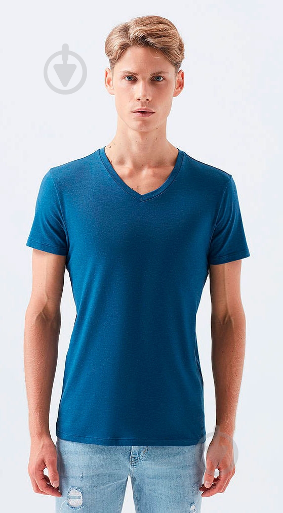 Футболка Mavi STRETCH V NECK TEE 061748-18790 р.S синій - фото 1