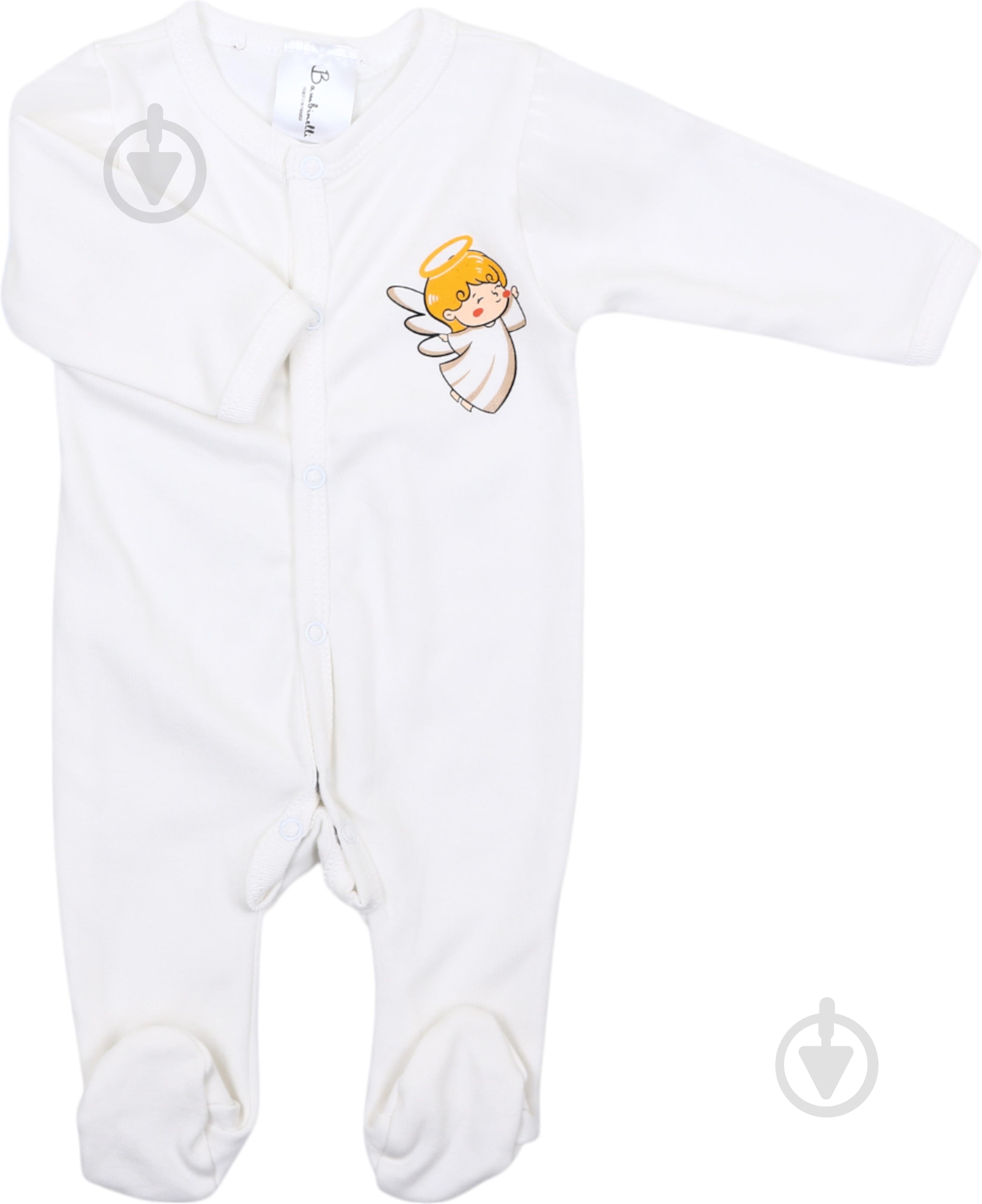 Комбинезон для девочки Bambinelli р.56 белый 0208 - фото 2 Комбинезон для девочки Bambinelli р.56 белый 0208 - фото 2