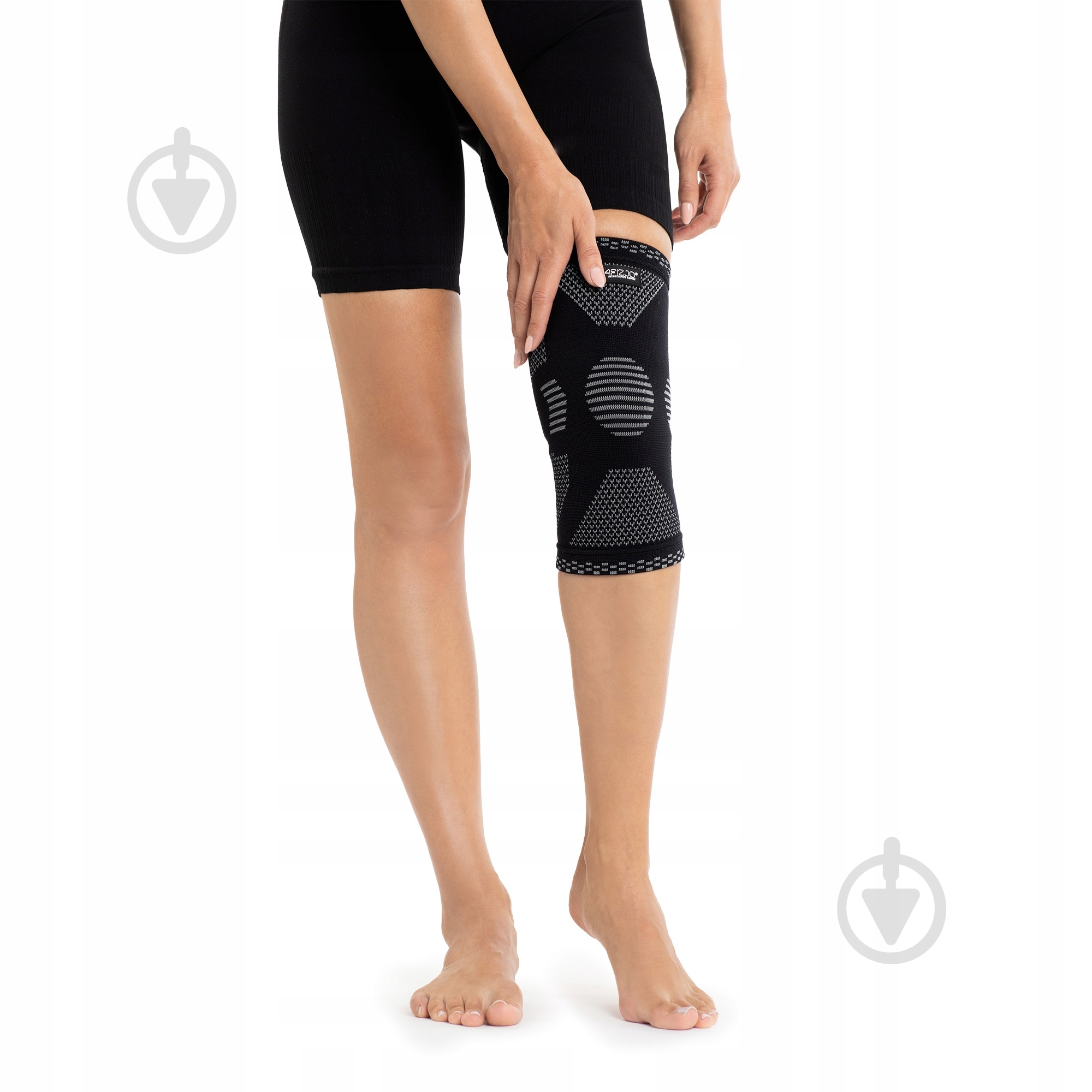 Бандаж для колена 4fizjo (P-5907739317919) р. XXL черный с серым - фото 7 Бандаж для колена 4fizjo (P-5907739317919) р. XXL черный с серым - фото 7