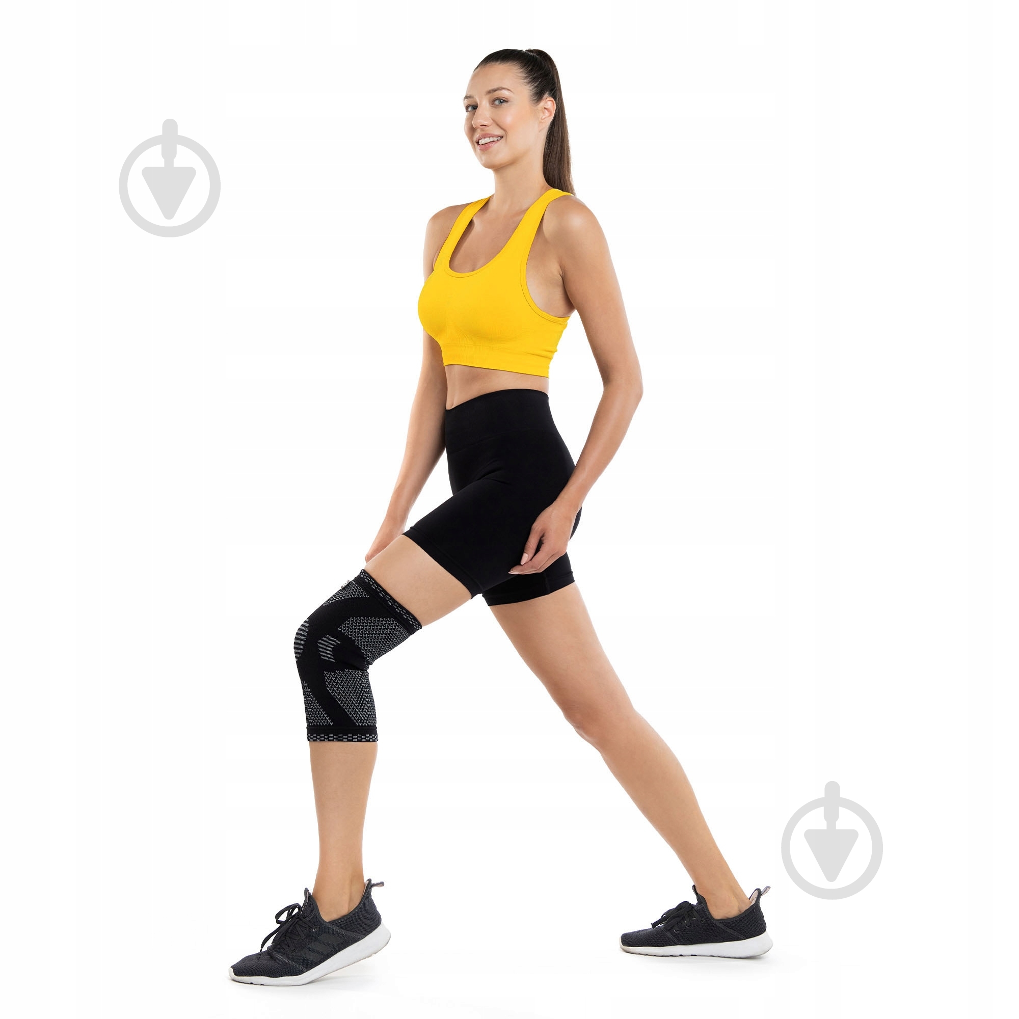 Бандаж для колена 4fizjo (P-5907739317919) р. XXL черный с серым - фото 3 Бандаж для колена 4fizjo (P-5907739317919) р. XXL черный с серым - фото 3