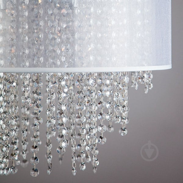 ВИТРИНА! Люстра подвесная Strotskis Grace 5x40 Вт E14 хром/белый 10070/5 - фото 3