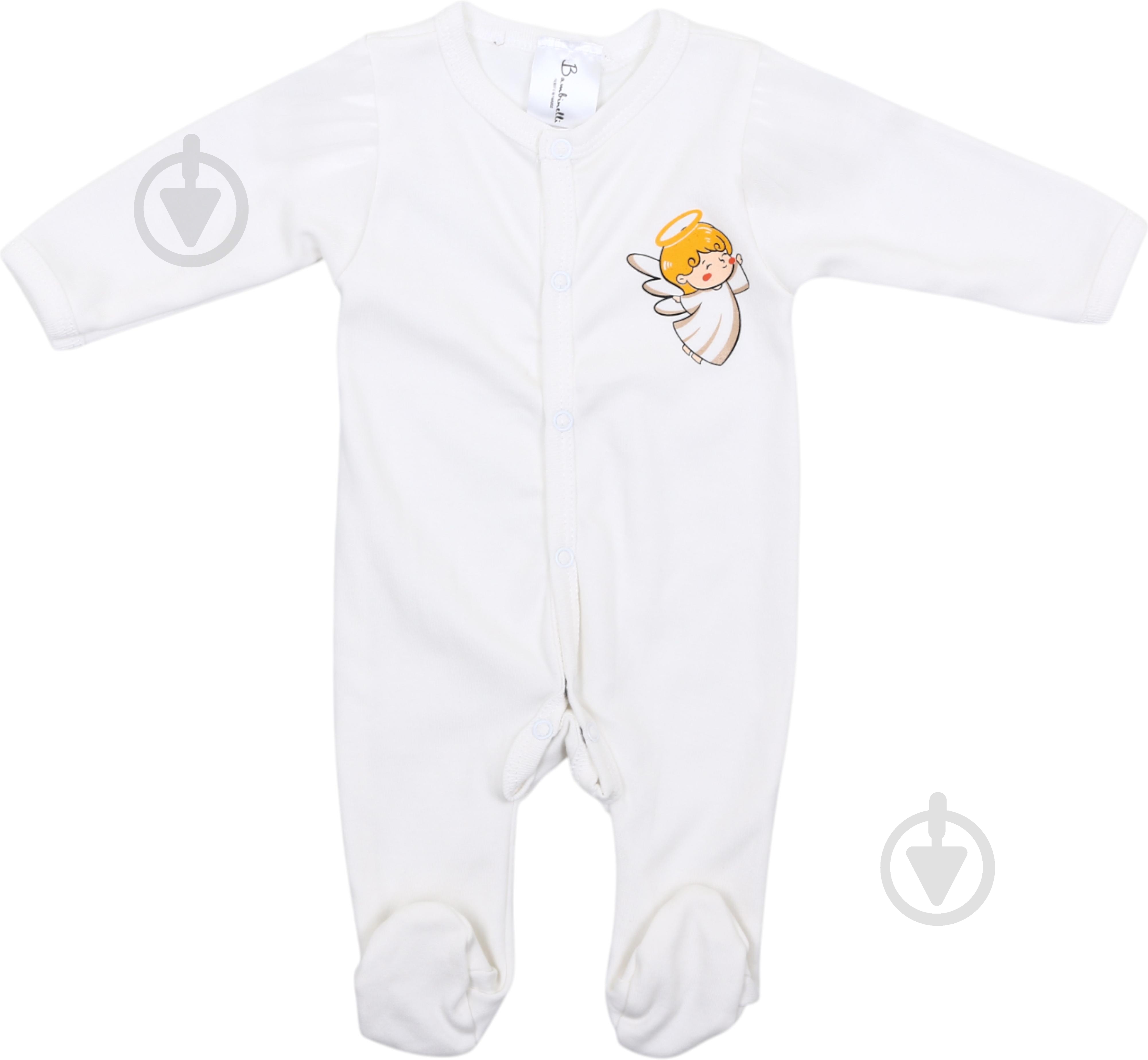 Комбинезон для девочки Bambinelli р.62 белый 0208 - фото 1 Комбинезон для девочки Bambinelli р.62 белый 0208 - фото 1