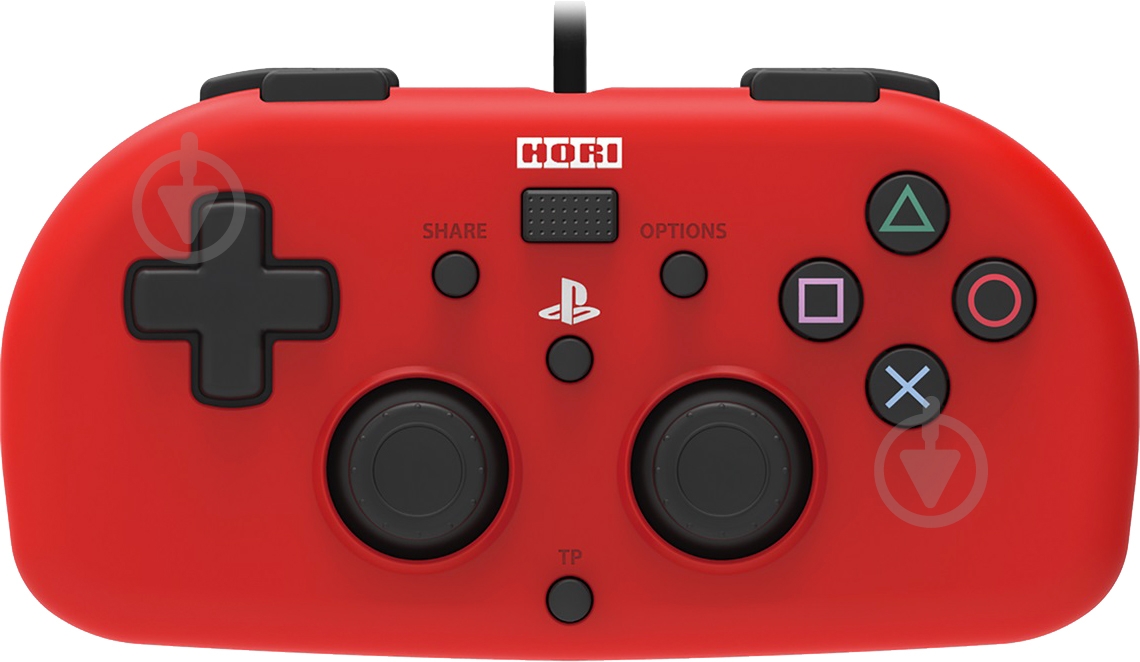 Геймпад HORI Mini Gamepad для PS4 Red (4961818028418) - фото 1