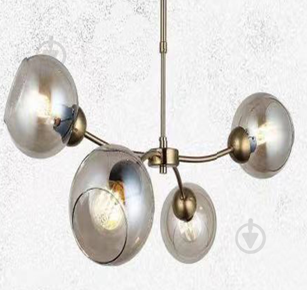 ВИТРИНА! Люстра подвесная Focus Light KOSS 4х60Вт 4x60 Вт Е27 бронзовый 3378/4 - фото 1