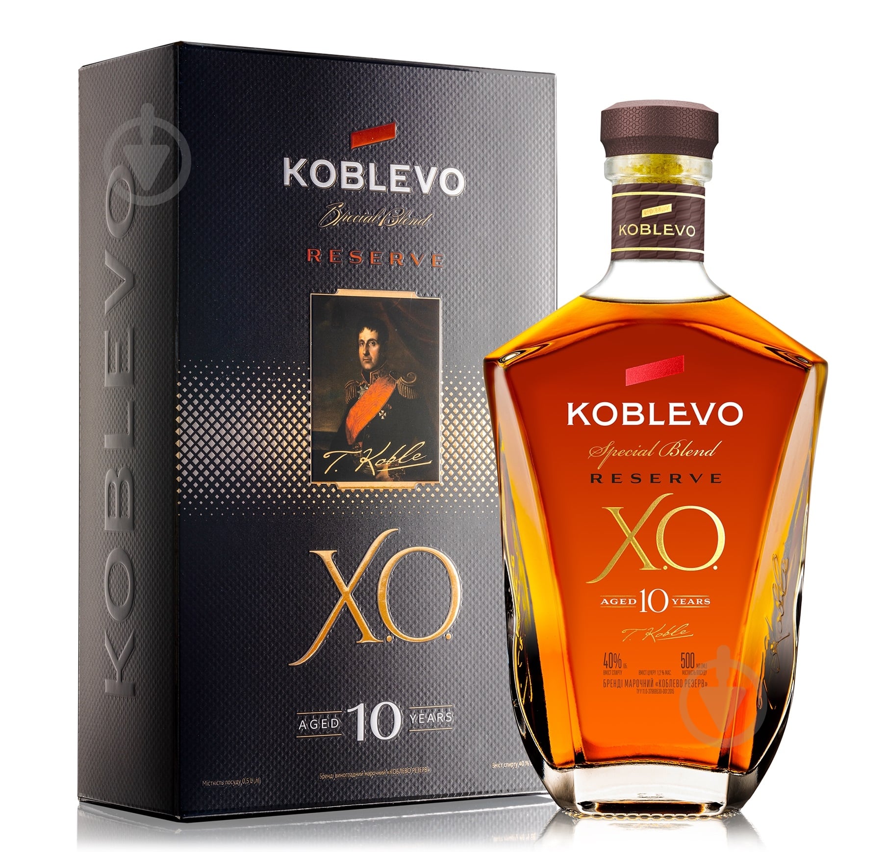 ペコ　宇良関ハギレ ᐉ Бренди Коблево 40% виноградный марочный Aged 10 Years X.O.