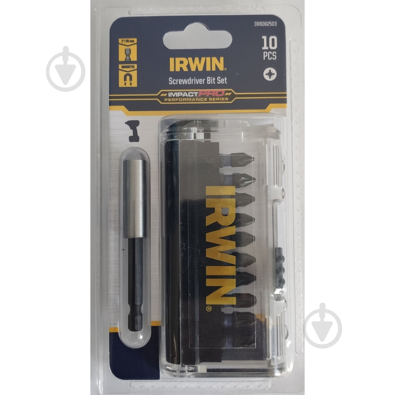 Набір біт Irwin IMPACT PRO 10 шт. 10 шт. IW6062503 - фото 1