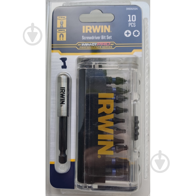 Набір біт Irwin IMPACT PRO 10 шт. 10 шт. IW6062504 - фото 1