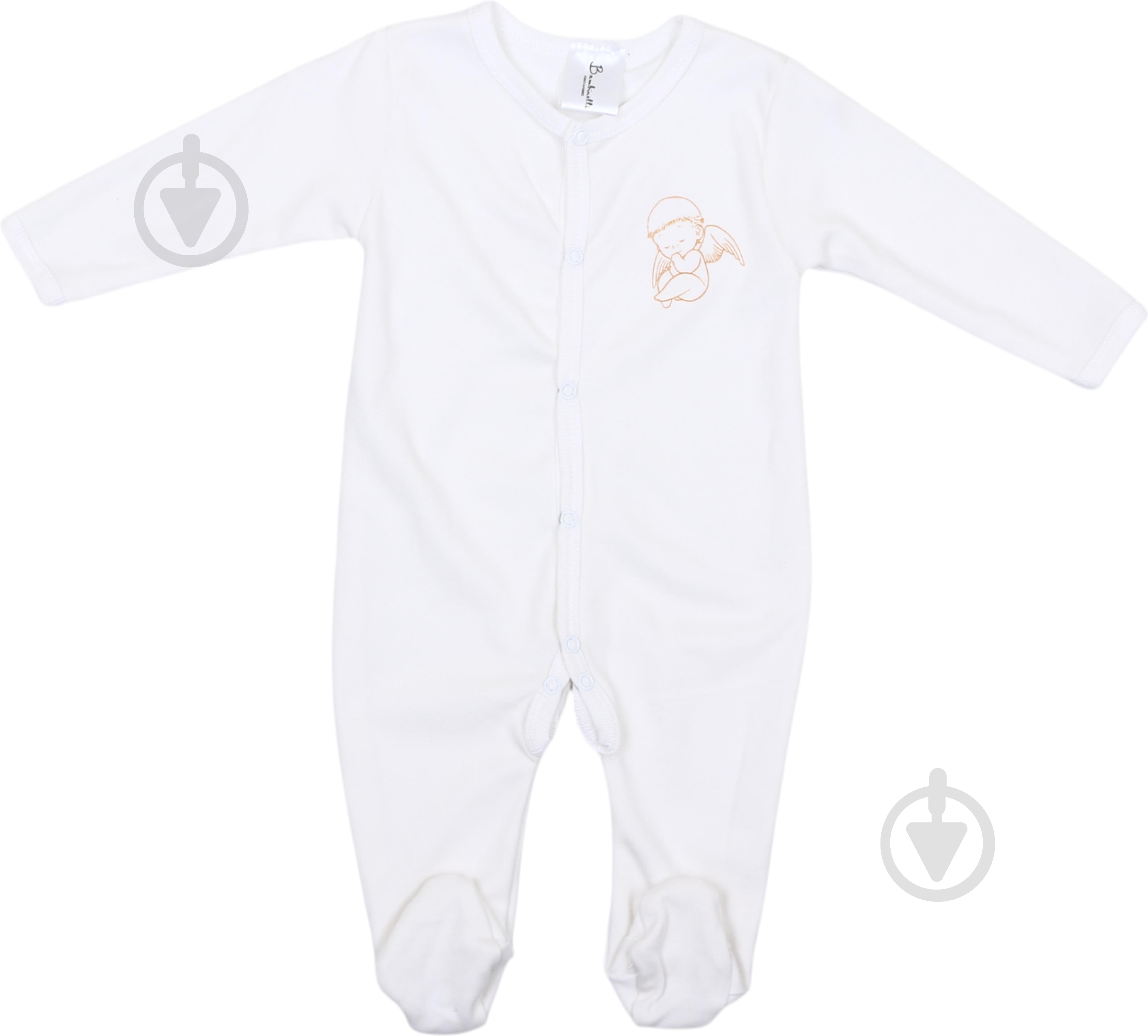 Комбінезон унісекс Bambinelli Янголятко р.56 білий 0209 - фото 1 Комбінезон унісекс Bambinelli Янголятко р.56 білий 0209 - фото 1