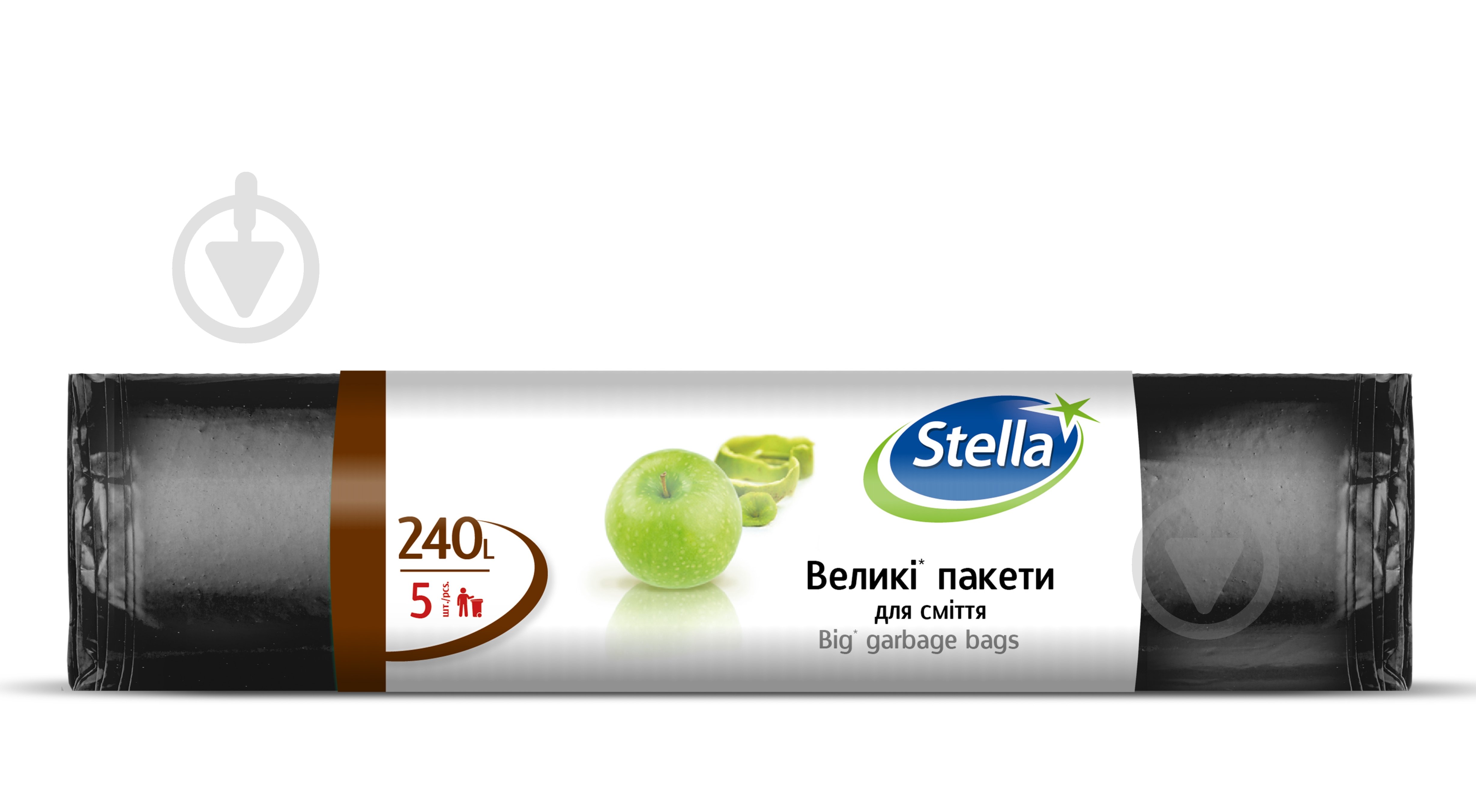 Мешки для бытового мусора Stella Sarantis стандартные 240 л 5 шт. - фото 1