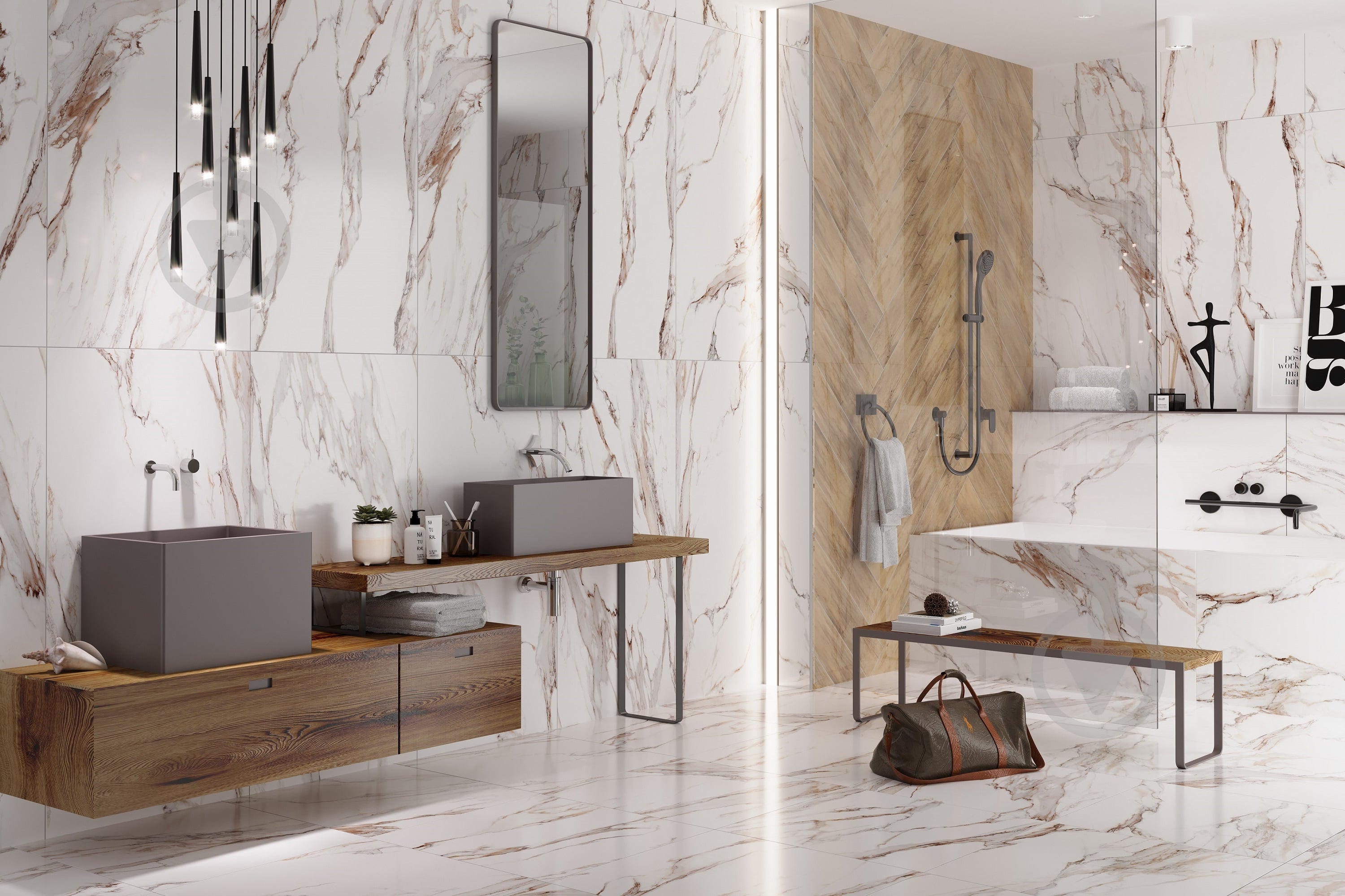 Плитка Allore Group Bella White F P R Satin 60х120 см - фото 11