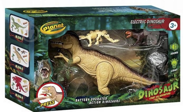 Игровой набор Dinosaur Planet Тираннозавр с аксессуарами 5 шт. MX0389555 - фото 1 Игровой набор Dinosaur Planet Тираннозавр с аксессуарами 5 шт. MX0389555 - фото 1