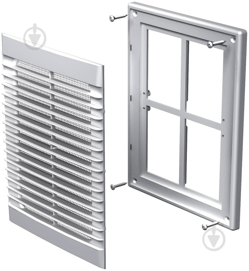 Решетка Вентс МВ 126 Мс пластик белый - фото 1