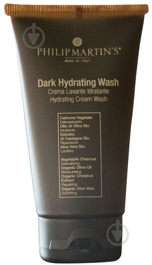 Шампунь PHILIP MARTIN’S зволожуючий для шкіри голови й бороди Dark Hidrating Wash 75 мл - фото 1