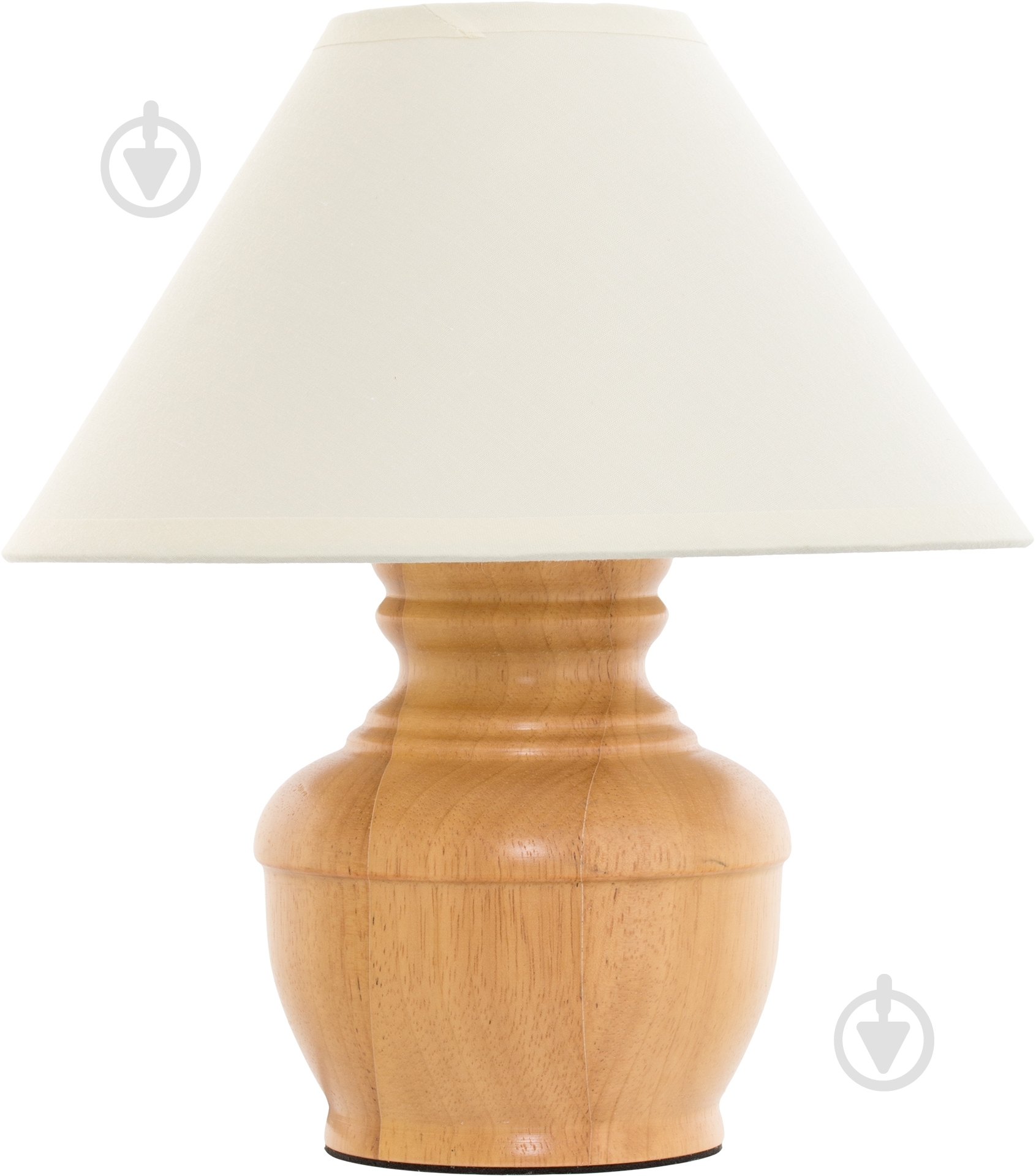 Настільна лампа декоративна Геотон ННБ 01-40-376 ЛД-38 1x40 Вт E14 дерево світле 9.1.376.1 - фото 1