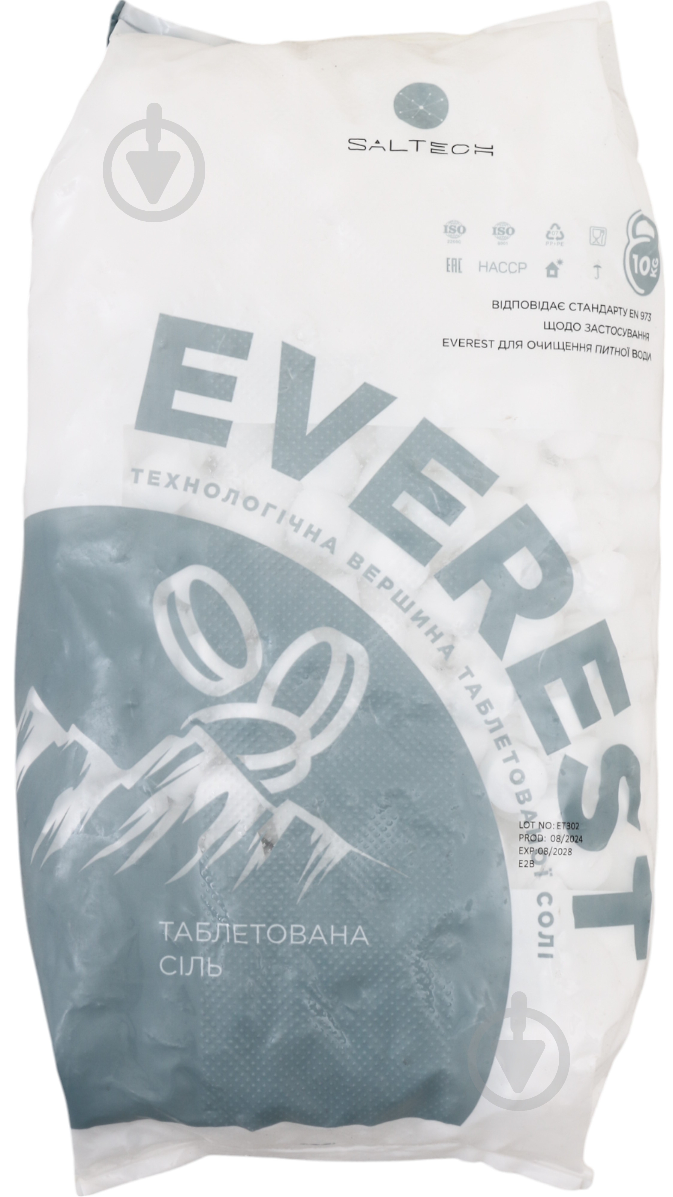 Соль таблетированная Эверест (99,9%) 10 кг - фото 1