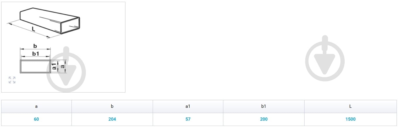 Канал плоский Вентс Пластивент 204x60/1,5 8015 - фото 3