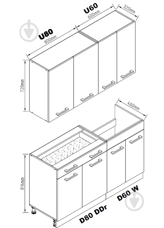 Кухня Світ Меблів Флорида белый/артвуд светлый ДСП 1,4м белый - фото 3 Кухня Світ Меблів Флорида белый/артвуд светлый ДСП 1,4м белый - фото 3