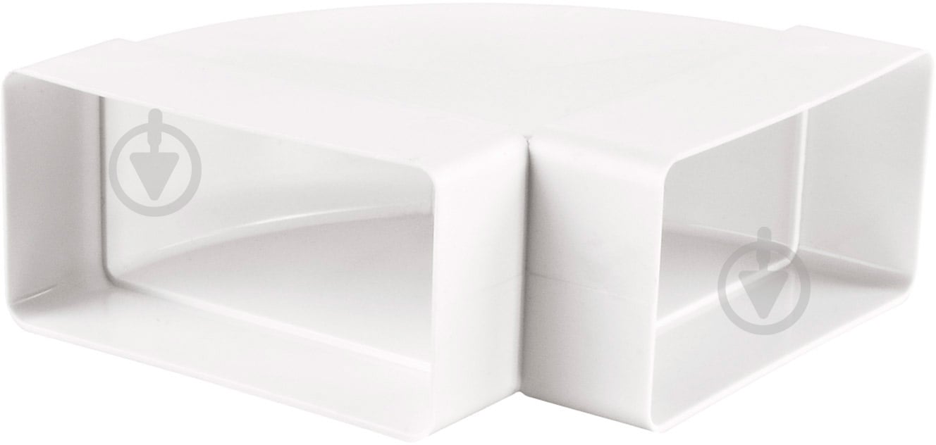 Колено горизонтальное 90° Вентс Пластивент 204x60 8281 - фото 1