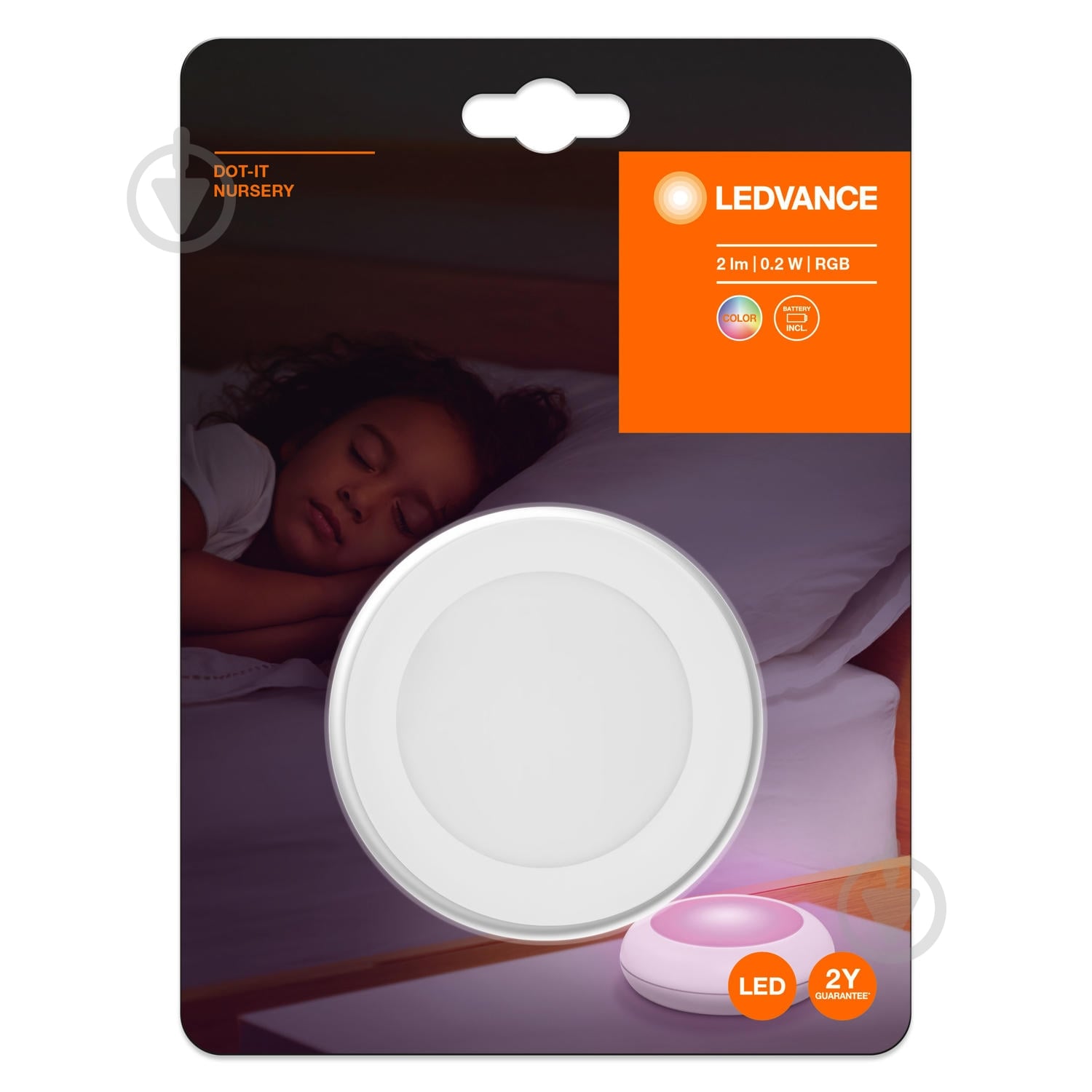 Ночник Ledvance Dot-It Nursery RGB touch click 0,2 Вт белый - фото 2
