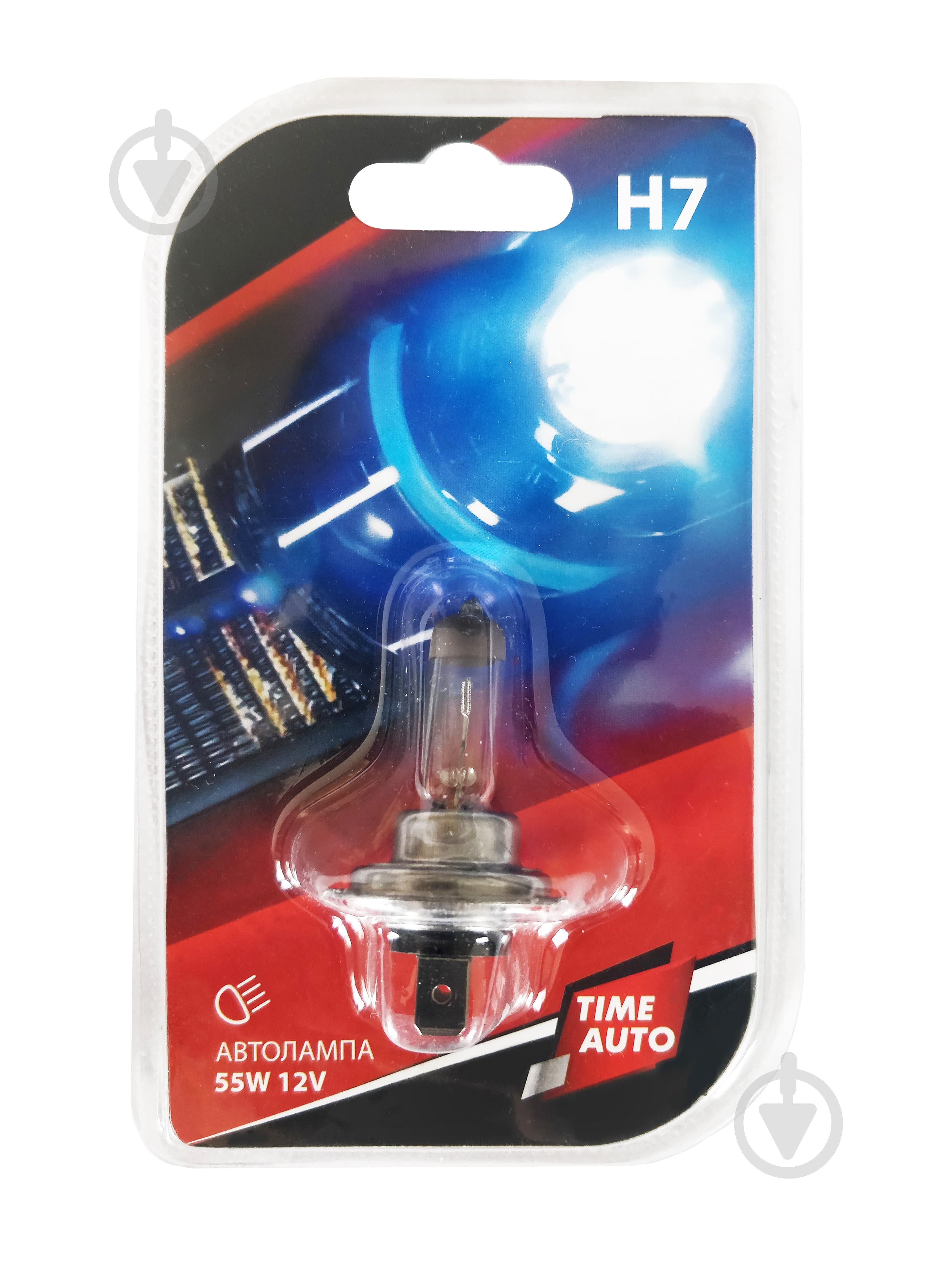 Автолампа галогенная TIMEAUTO 55W 12V H7 1 шт. - фото 1 Автолампа галогенная TIMEAUTO 55W 12V H7 1 шт. - фото 1