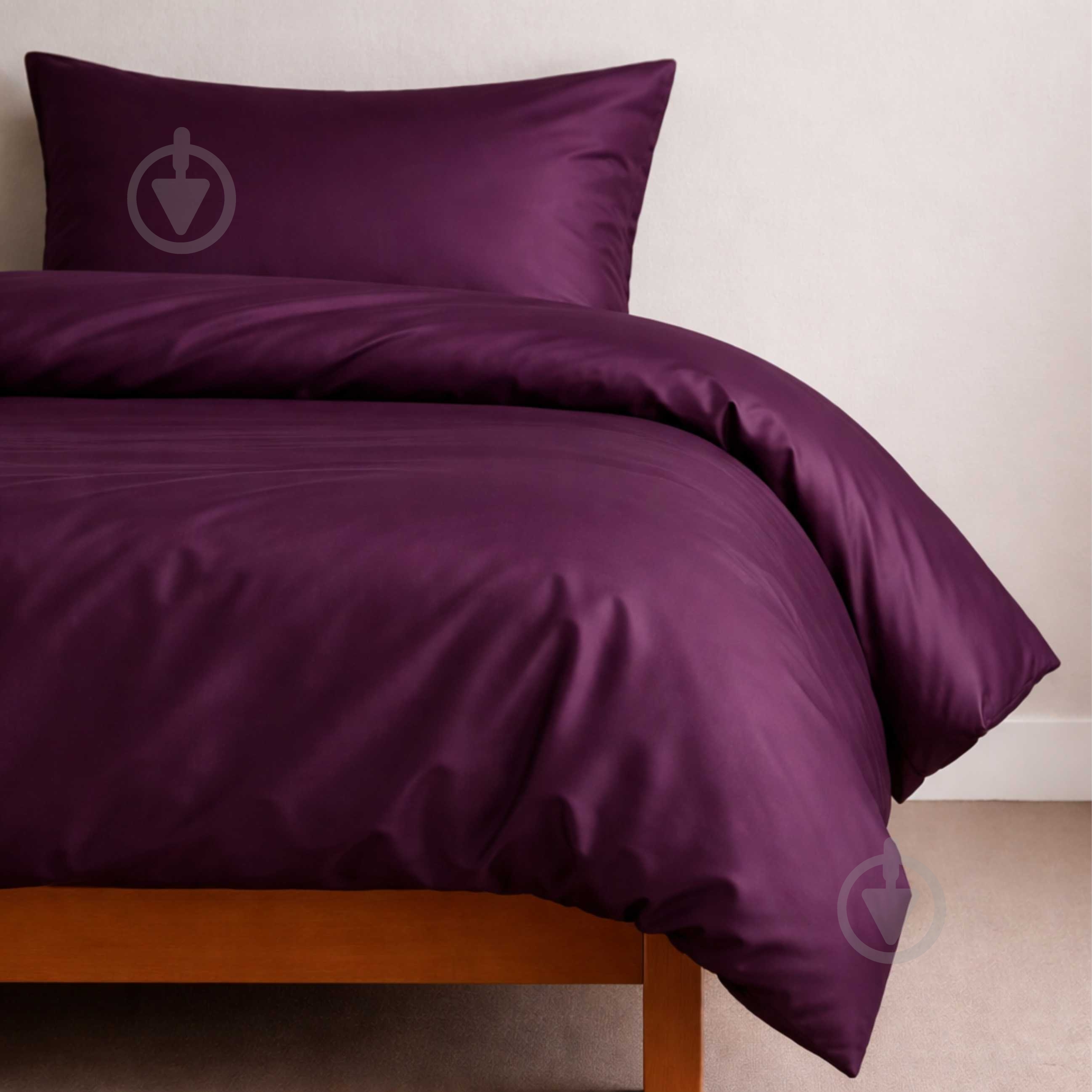 Пододеяльник Boston Eggplant 175x210 см бордовый U-tek - фото 1