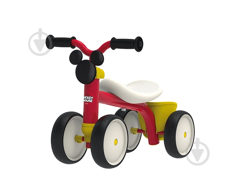 Беговел Smoby Микки Маус Рокки красный с белым 721404 - фото 1