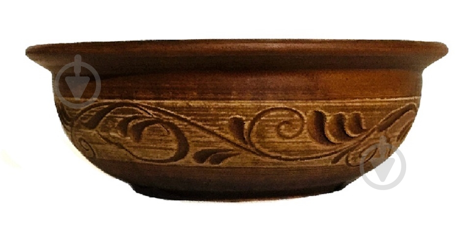 Тарілка для супу Український гончарний посуд В’юнок 500 мл - фото 1