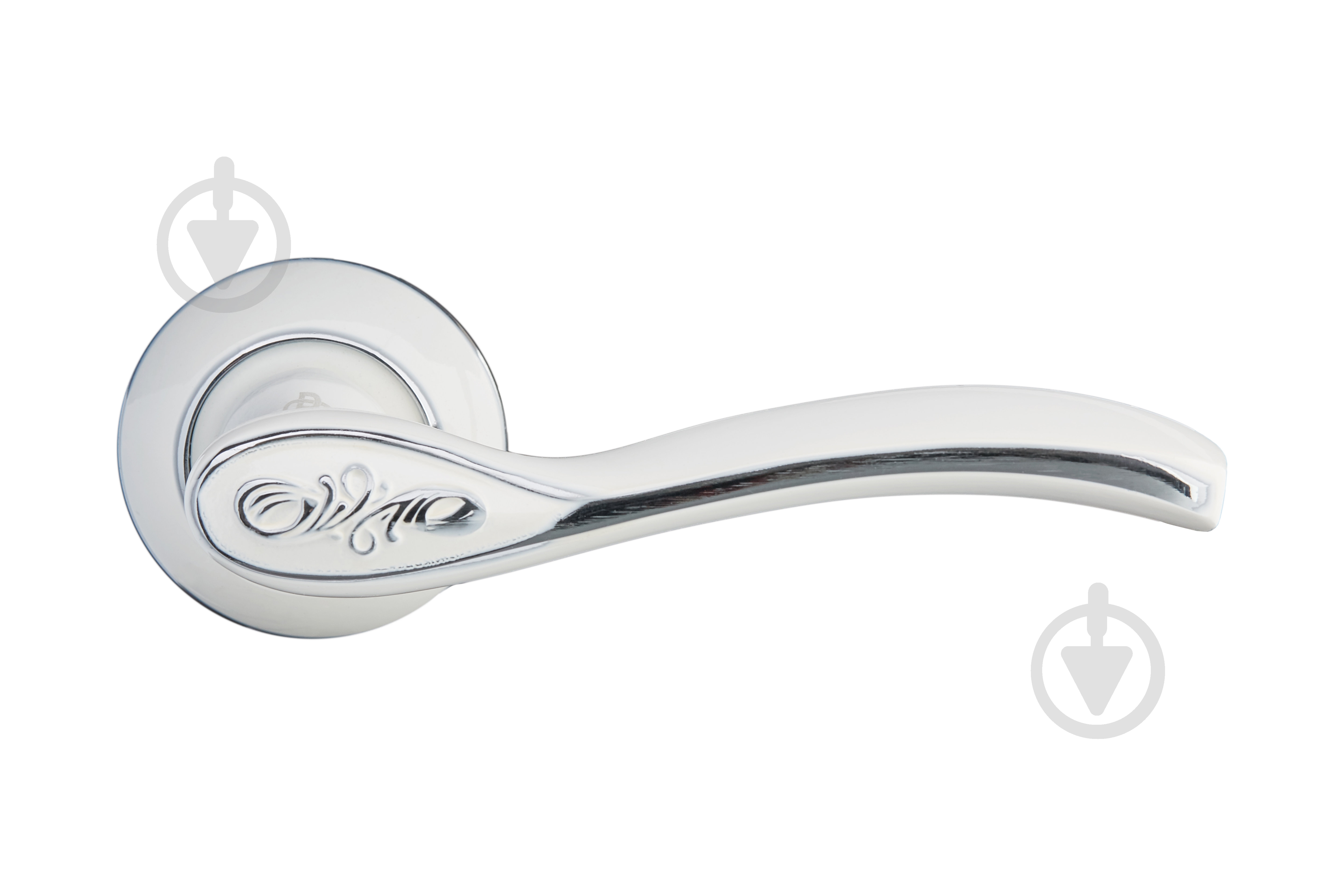 Ручка на розетке Gavroche INDIUM In-A5 (W/CP) белая эмаль/хром - фото 2 Ручка на розетке Gavroche INDIUM In-A5 (W/CP) белая эмаль/хром - фото 2