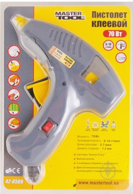 Пистолет клеевой MASTERTOOL 42-0509 - фото 2