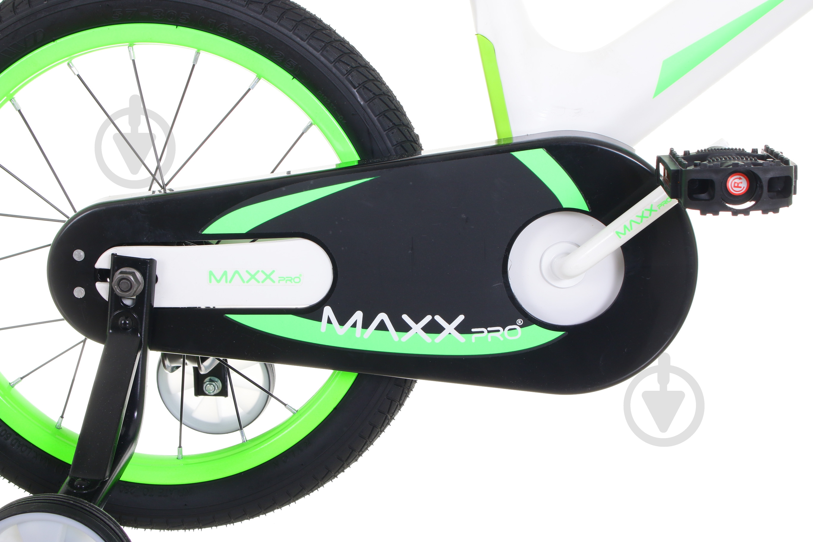Велосипед детский MaxxPro 16" 8"(20 см) Casper Fox-MAXX белый с зеленым - фото 7